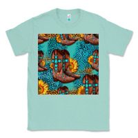 Seafoam western boots seamless pattern Classic Tee - HRA Design Shop