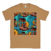 Toasted Coconut western boots seamless pattern Classic Tee - HRA Design Shop