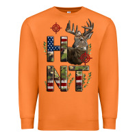 Carrot Deer Hunting Usa Flag Premium Sweatshirt - LillyAllenDesigns