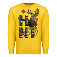 Lemon Deer Hunting Usa Flag Premium Sweatshirt - LillyAllenDesigns