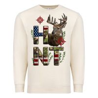 Sandshell Deer Hunting Usa Flag Premium Sweatshirt - LillyAllenDesigns