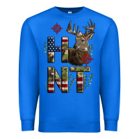 True Royal Deer Hunting Usa Flag Premium Sweatshirt - LillyAllenDesigns