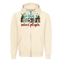 Sandshell santa s favorite soccer player Zipper Hoodie - JahusDesignShop