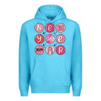 Ocean Blue new year 2024 Premium Hoodie - MaliasSmallBusiness