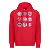 Red new year 2024 Premium Hoodie - MaliasSmallBusiness