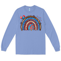 Colony Blue American rainbow Long Sleeve Tee - Neo Western