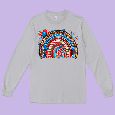 American Rainbow Long Sleeve Tee Designed By Neo Western