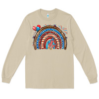 Mushroom American rainbow Long Sleeve Tee - Neo Western