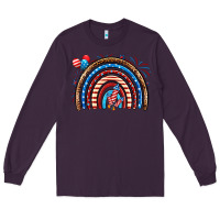 Plum American rainbow Long Sleeve Tee - Neo Western
