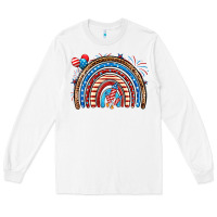 White American rainbow Long Sleeve Tee - Neo Western