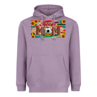 Lavender soccer mom with ball and sunflower and serape licanse plate Heavyweight Hoodie - Artiststas