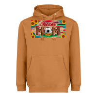 Meerkat soccer mom with ball and sunflower and serape licanse plate Heavyweight Hoodie - Artiststas