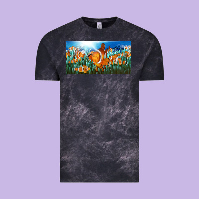 Clown Fish  License Plate Vintage Tee Designed By Barkaloodesign