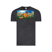 Vintage Black clown fish  license plate Vintage Tee - BarkalooDesign