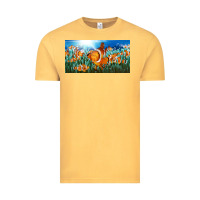Vintage Mustard clown fish  license plate Vintage Tee - BarkalooDesign