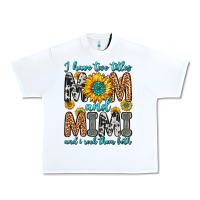 White i have two titles mom and mimi and i rock them bot Urban Heavy Tee - Zillion Design Studio