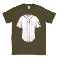 Army Green softball uniform fa element Classic Tee - FaDigitalArtStudio