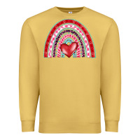 Antique Gold valentine's day rainbow Premium Sweatshirt - BarkalooDesign
