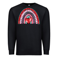 Black valentine's day rainbow Premium Sweatshirt - BarkalooDesign