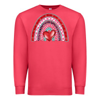 Cardinal valentine's day rainbow Premium Sweatshirt - BarkalooDesign