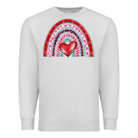 Dove Grey valentine's day rainbow Premium Sweatshirt - BarkalooDesign