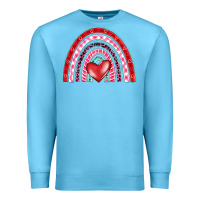 Ocean Blue valentine's day rainbow Premium Sweatshirt - BarkalooDesign