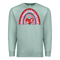 Seafoam valentine's day rainbow Premium Sweatshirt - BarkalooDesign