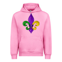 Fuchsia Pink mardi gras fleur de lis Urban Hoodie - LillyAllenDesigns