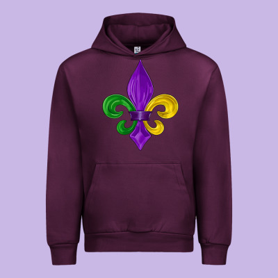 Mardi Gras Fleur De Lis Urban Hoodie Designed By Lillyallendesigns