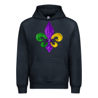 Navy mardi gras fleur de lis Urban Hoodie - LillyAllenDesigns