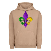 Pigment Burro mardi gras fleur de lis Urban Hoodie - LillyAllenDesigns