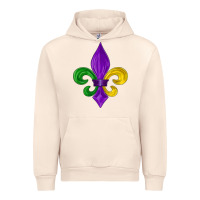 Sandshell mardi gras fleur de lis Urban Hoodie - LillyAllenDesigns
