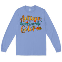 Colony Blue autumn is my favorite color Long Sleeve Tee - HRA Design Shop
