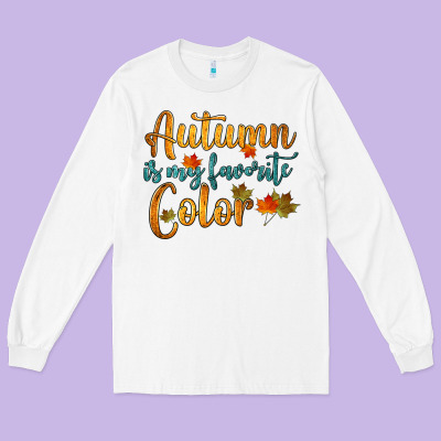 Autumn Is My Favorite Color Long Sleeve Tee Designed By Hra Design Shop