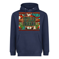 Navy wild chıld aztec gemstone and cactus Heavyweight Hoodie - Artiststas