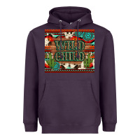 Plum wild chıld aztec gemstone and cactus Heavyweight Hoodie - Artiststas