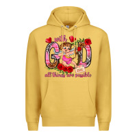 Antique Gold with god all things are possible Premium Hoodie - NancyCooperArtShop
