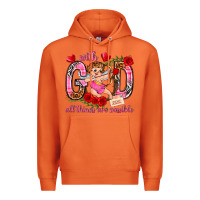 Carrot with god all things are possible Premium Hoodie - NancyCooperArtShop