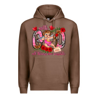 Chestnut with god all things are possible Premium Hoodie - NancyCooperArtShop