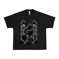 Black halloween dancing skeletons Urban Heavy Tee - BarkalooDesign