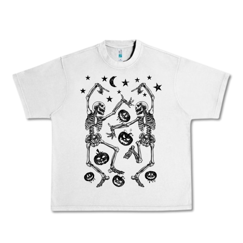 Halloween Dancing Skeletons Urban Heavy Tee by BarkalooDesign | Teevron