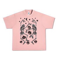 Salmon halloween dancing skeletons Urban Heavy Tee - BarkalooDesign