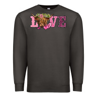 Smoke valentine's day love highland cow Premium Sweatshirt - BarkalooDesign