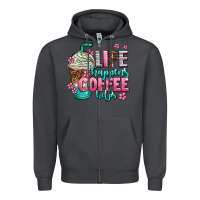Smoke life happens coffee  helps Zipper Hoodie - AdoDesignShop