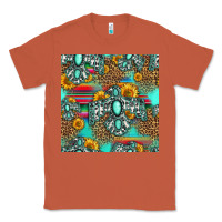 Copper western turquoise thunderbird seamless pattern Classic Tee - HRA Design Shop
