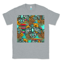 Heather Grey western turquoise thunderbird seamless pattern Classic Tee - HRA Design Shop