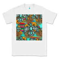 White western turquoise thunderbird seamless pattern Classic Tee - HRA Design Shop