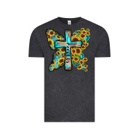 Vintage Black faith sunflower cross Vintage Tee - Zillion Design Studio