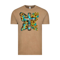 Vintage Coffee faith sunflower cross Vintage Tee - Zillion Design Studio