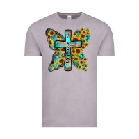 Vintage Zinc faith sunflower cross Vintage Tee - Zillion Design Studio